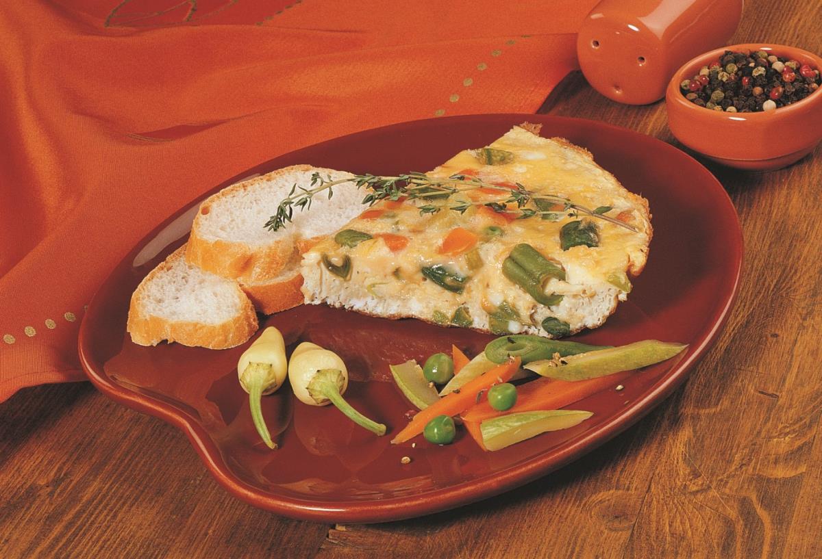 Fırında Sebzeli Omlet